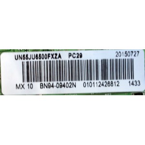 MAIN / SAMSUNG BN94-09402N / BN97-10062C / BN41-02344D / MODELO UN55JU6500FXZA	