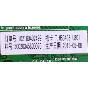 MAIN / HITACHI L16042562 / 50020345800070 / L16042562-0A00448 / MODELO 65L6	