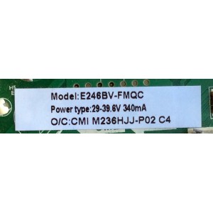 MAIN / FUENTE / (COMBO) / SCEPTRE 50043393B01100 / TP.MS3393.PA501 / M236HJJ-P02 C4 / MODELO E246BV-FMQC	