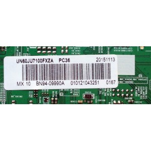 MAIN PARA TV SAMSUNG / NUMERO DE PARTE BN94-09990A / BN41-02356C / BN97-10228A / BN9409990A / PANEL CY-GJ060FLSV1H / MODELO UN60JU7100 / UN60JU7100FXZA MH01