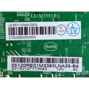 MAIN / RCA 55120RE01M3393LNA35-B4 / 0429-ZQ030 / MODELO LED55G55R120Q	
