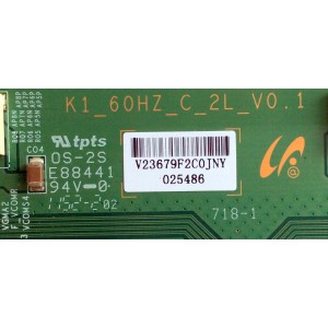 T-CON / TCL LJ94-23679F / K1_60HZ_C_2L_V0.1 / MODELO LE43FHDF3300TAAA