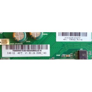 MAIN / VIZIO A14120235 / 75500W01E001 / TP.MT5580.PC76 / MODELO E48-C2 LWZQSGAR / E48-C2 LWZQSGBR / PANEL LSC480HN03-001 
