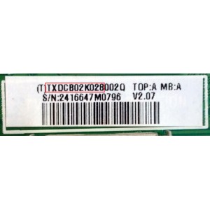 MAIN / VIZIO 756TXDCB02K028 / TXDCB02K028 / 715G5904-M0D-000-004K / MODELO E320-A1 LTTDNLEP / E320-A1 LTTDNLBP / PANEL TPT315B5-TAT01  REV:C1D	