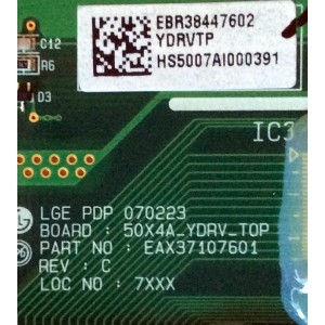 BUFFER YDRVTP / LG EBR38447602 / EAX37107601 / MODELO 50PC3DD-UE AUSDSHR / 50PC5D-UC AUSBLHR / 50PC5D-UL AUSYLHR / 50PC5DC-UL AUSDLHR / 50PM1M-UC AUSDLJR / 50PM4M-WA AUSRLJR / ZENITH 50PC3DB-UE AUSBZHR / 50PC3DB-UL AUSRZHR	