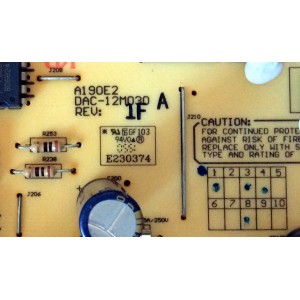 FUENTE DE PODER / VIEWSONIC A-00004273 / DAC-12M030 / 27-D003247 / A190E2 / MODELO VS10866-1W	