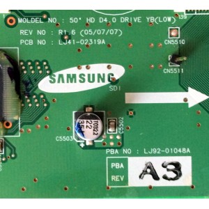 Y-BUFFER LOWER / PHILIPS LJ92-01048A / LJ41-02319A / 996500030029 / 048A A3 / PANEL S50HW-YB03 / MODELOS 50HF7543/37 / 50PF7320A/37 / 50PF7321D/37 / 50PF9830A/37 / 50PF7220A/37 / 50PF7320A / 50PF9630A/37 / 50MF231D/37 