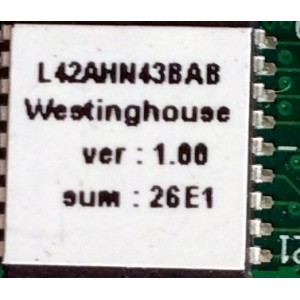 MAIN / WESTINGHOUSE 5600110538 / 2970056303 / L47A / MODELO LVM-42W2 / PANEL V420H1-L05 REV C2	