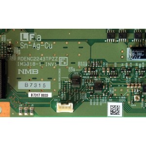 BACKLIGTH INVERTER / SHARP RDENC2243TPZZ / IM3818-3 / PANEL LK645D3LZ25 / MODELO PN-G655U / LCD6520L-BK-AV / 265FHD-T11	
