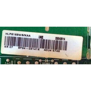 FUENTE DE PODER / SAMSUNG BN94-02141K / BP41-00131B / REV:0.8 / SUSTITUTAS BP94-02141H / BP94-02141A / MODELOS HLP4663WS/ XAA 0001 /HLP4663WX / XAA / HLP5063WS / XAA 0001 / HLP5063WX / XAA / HLP5063WX / XAC 0003 / HLP5063WX / XAC OM03