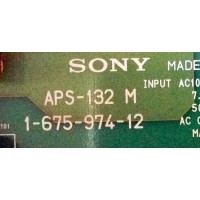 FUENTE DE PODER / SONY 1-468-447-11 / APS-132 M / 1-675-974-12 / 1-675-974-13 / SUSTITUTA 1-468-447-13 / MODELOS  PFM-42B1 / PFM-510A1W /  PFM-510A1WU / PFM-510 / PFM-510A1WJ / PFM-510A2WU