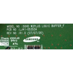 BUFFER  / PHILIPS LJ92-01523A / LJ41-05353A / REV : R1.0 / 523A / AA1  / PANEL S50HW-YB02  / MODELOS  50PFP5332D/37 / S50PTD 