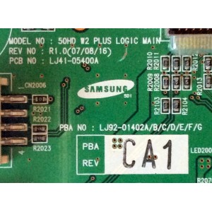 MAIN DIGITAL / PHILIPS  LJ92-01402C / LJ41-05400A / REV: R1.0 / 402C / CA1 / 996510011738 / PANEL  S50HW-YB02 / S50HW-YD07  / MODELOS 50PFP5332D/37 / 50PFP5532D/05 / DP50747 P50747-00 / S50PTD / VP50HDTV20A 