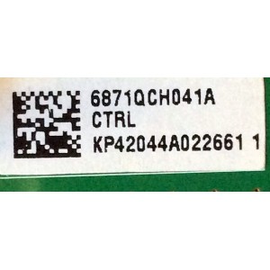 MAIN LOGICA / LG 6871QCH041A / 6870QCE008B / PANEL`S PDP42X12032 / PDP42X2 / MODELOS DU-42PZ60 / MU-42PZ90XC / MX-42XM11 P420142X1 / P42HD 