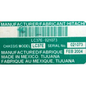 MAIN / HITACHI JT24151 / JK08396-A / JK08396-B / JT24151R / JK08396 / MODELOS 50V500 / 50V500A