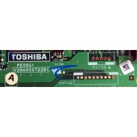 MAIN / TOSHIBA 75012465 / V28A000722B1 / PE0541 / MODELO 42RV530U / PANEL V420H1-L12 REV C1	