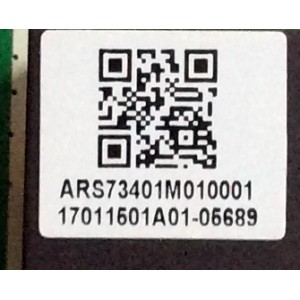 MAIN / VIZIO ARS73401M010001 / E55-E2 LWZ2VIAT-MAIN / 748.02410.0021 / 16T04-2 / Y17 E55-E2 MB / E198681 / MODELO E55-E2 LWZ2VIAT	