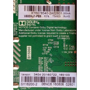 MAIN / ELEMENT K16078540 / TP.MS3393.PB801 / SY16200-2 / PANEL V500HJ1-PE8 / MODELO ELEFW5016
