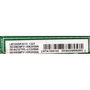 MAIN PARA TV TCL NUMERO DE PARTE 08-AU32TML-LC228AA / 40-MS39CA-MAC2HG / 08-MS39F01-MA200AA / LE32HDF3010 /  / 08-MS39F01-MA300AA / MODELO LE32HDF3010TAAA / PANEL LVW320NDCL