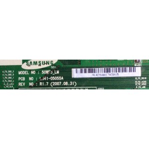 MAIN LOGICA / SAMSUNG BN96-06815A / LJ92-01476A / LJ41-05055A / 476A / AA1 / REV:R1.7 / MODELO FPT5084X/XAA KR02 / PANEL S50FH-YB01	