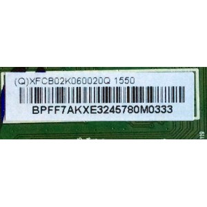 MAIN / VIZIO 756TXFCB02K060 / XFCB02K060 / 715G7487-M01-001-004K / (Q)XFCB02K060020Q / MODELO E32H-C1 LTTDSJCS / E32H-C1 LTTDSJCR / MODELO TPT315B5-0TU3A.Q REV:SPNB	