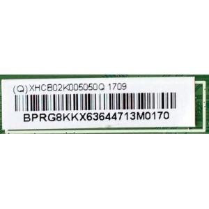 MAIN / VIZIO 756TXHCB02K0050 / XHCB02K005 / 715G8320-M01-B00-004T / (Q)XHCB02K005050Q / MODELO D43F-E1 LTTWVVBT / PANEL TPT430H3-HVN01.U REV:S272R	