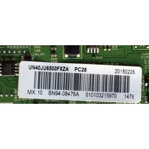 MAIN / SAMSUNG BN94-08476A / BN41-02344A / BN97-09265A / MODELO UN40JU6500FXZA TD01 / PANEL CY-GJ040HGLV1H	