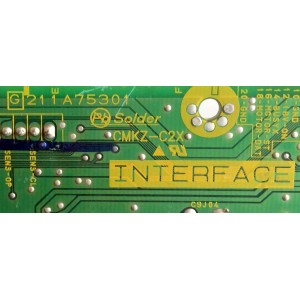 TARJETA INTERFACE / MITSUBISHI 934C155001 / 211A75301 / MODELOS WD-52526 / WD-52528 / WD-62527 / WD-52527 / WD-62526 / WD-62528