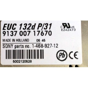 BALASTRA PARA LAMPARA DLP / SONY EUC 132D P / 31 / 9137 007 17670 / 913700717670 / 1-468-927-11 / 1-468-927-12 / MODELOS KDF-55WF655 / KDF-60WF655 / KDF-E55A20 / KDF-55XS955 / KDF-60XS955 / KDF-E60A20