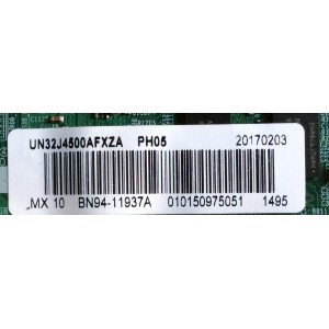MAIN / SAMSUNG BN94-11937A / BN41-02360B / BN97-12834A / PANEL JJ032AGE-E1 / MODELO UN32J4500AFXZA FS04