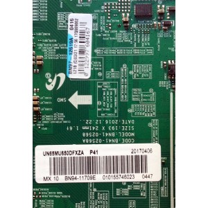 MAIN / SAMSUNG BN94-11709E  / BN41-02568A / BN97-12619A / PANEL CY-WK065HGLV2H JW14 / MODELO UN65MU650DFXZA FA01	