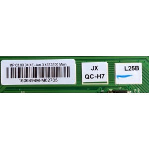 MAIN / FUENTE / (COMBO) / LG COV33653801 / 1606494M / 1606494LA3031 / 5823-A6M68A-0P00 / PANEL LC430DUY (SH)(A1) / MODELO 43LH5000-UA 	