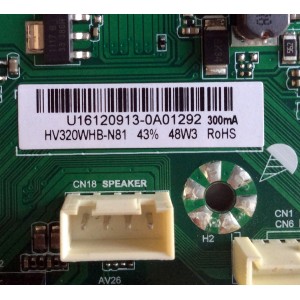 MAIN / FUENTE / (COMBO) / ELEMENT U16120913 / TP.MS3393T.PB758 / 21005561 / F112 20161230 193015 / KR16-0197 / PANEL MD3238YTBH / MODELO ELEFW328 A7B8M  LE-32G539-B3