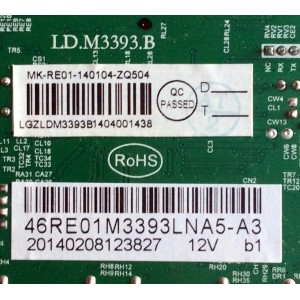 MAIN / RCA 46RE01M3393LNA5-A3 / LD.M3393.B / 3393B1404 / MK-RE01-140104  / MODELO LED46C45RQ