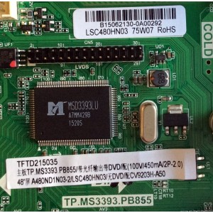 MAIN / FUENTE / (COMBO) / B15062130 / TP.MS3393.PB855 / A480ND1N03-2 / CV9203H-A50 / PANEL LSC480HN03 / MODELO 48''