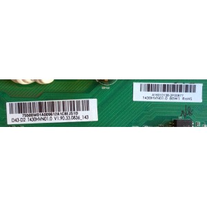 MAIN / FUENTE / (COMBO) / VIZIO A16010138  / 75500W01A009 /TP.MT5580.PB75 / PANEL TP.MT5580.PB75 / MODELO  D43N-E1 LTT7VNBT