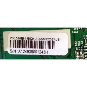 MAIN / HISENSE 146009 / RSAG7.820.6157/ROH / LTDN55K2203GWUS / MODELO 55H6B / PANEL HD550DF-B52(110)	