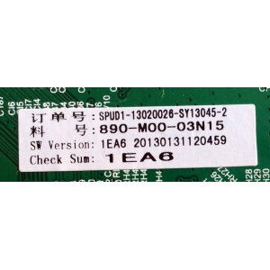 MAIN / SEIKI B13020675 / T.MS3391.31 / 890-M00-03N15 / MODELO LC-32GL12P / PANEL T320B6-P01-C06 VER.B2