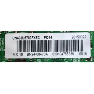 MAIN / SAMSUNG BN94-08473A / BN97-09264A / BN41-02344A / MODELO UN40JU6700FXZC	