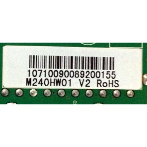 MAIN / SCEPTRE 1071009008 / T.RSC7.8B 10331 / 20100920230816 / T20100903 / MODELO X240LC-FHD / PANEL M240HW01 V.2 