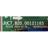 MAIN / HITACHI 999T6C / JUC7.820.00121165 / HLS43C / 999T6CA01 / MODELO LE55A6R9A / PANEL C550F15-E6	