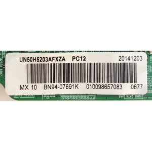 MAIN PARA TV SAMSUNG / NUMERO DE PARTE BN94-07691K / BN97-08781E / BN41-02245A / MODELO UN50H5203AFXZA IH02 / PANEL CY-DH050BGNV1H	