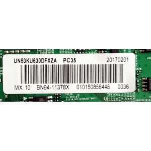 MAIN / SAMSUNG BN94-11378X / BN97-00002X / BN41-02528A / MODELO UN50KU630DFXZA DH09 / PANEL CY-GK050HGNVVH	
