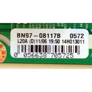 MAIN PARA TV SAMSUNG / NUMERO DE PARTE BN94-07586A / BN41-02157B / BN97-08117B / BN9407586A / MODELO UN65H7100 / UN65H7100AFXZC