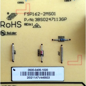 FUENTE BALASTRA (INVERSOR) / VIZIO 0500-0405-1020 / 3BS0247112GP / FSP162-2MS01 / 050004051020 / MODELO E370VL / PANEL T370HW03 V.L	