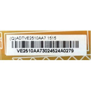 FUENTE DE PODER / VIZIO ADTVE2510AA7 / 715G6131-P02-W20-002E / 715G6131-P02-W20-002S / (Q)ADTVE2510AA7 / PANEL TPT390J1-HVN04 / MODELOS E390I-B1E LTYWPSCQ / E390I-B1E LTTWPSCQ	