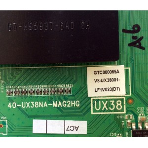 MAIN / TCL V8-UX38001-LF1V023(D7) / 40-UX38NA-MAG2HG / GTC000065A / PANEL LVF500CM0T / MODELO 50FS3800	