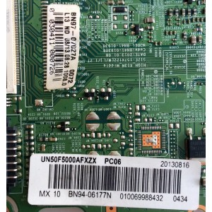 MAIN / SAMSUNG BN94-06177N / BN41-01930B / BN97-07027A / PANEL HF500BGM-C1 CC01 / MODELO UN50F5000AFXZX CH01	