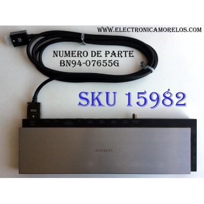 CAJA PARA TV SAMSUNG / ONE CONNECT BN94-07655G / ENTRADAS HDMI / ANTENA / USB / EX-LINK / LAN / OPTICAL / MX4029063 / R111443337 / SUSTITUTAS BN94-07755B / BN91-13492V / MODELO UN78HU9000FXZA