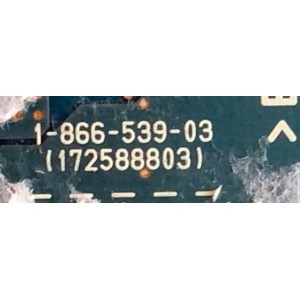 TARJETA PROCESADORA DE AUDIO / SONY A-1111-804-A / A-1118-098-A / A-1118-098-B / 1-866-539-11 / 172588811 / 1-866-539-12 / MODELOS KDL-V26XBR1 / KDL-V32XBR1 / KDL-V40A10 / KDL-V40XBR1